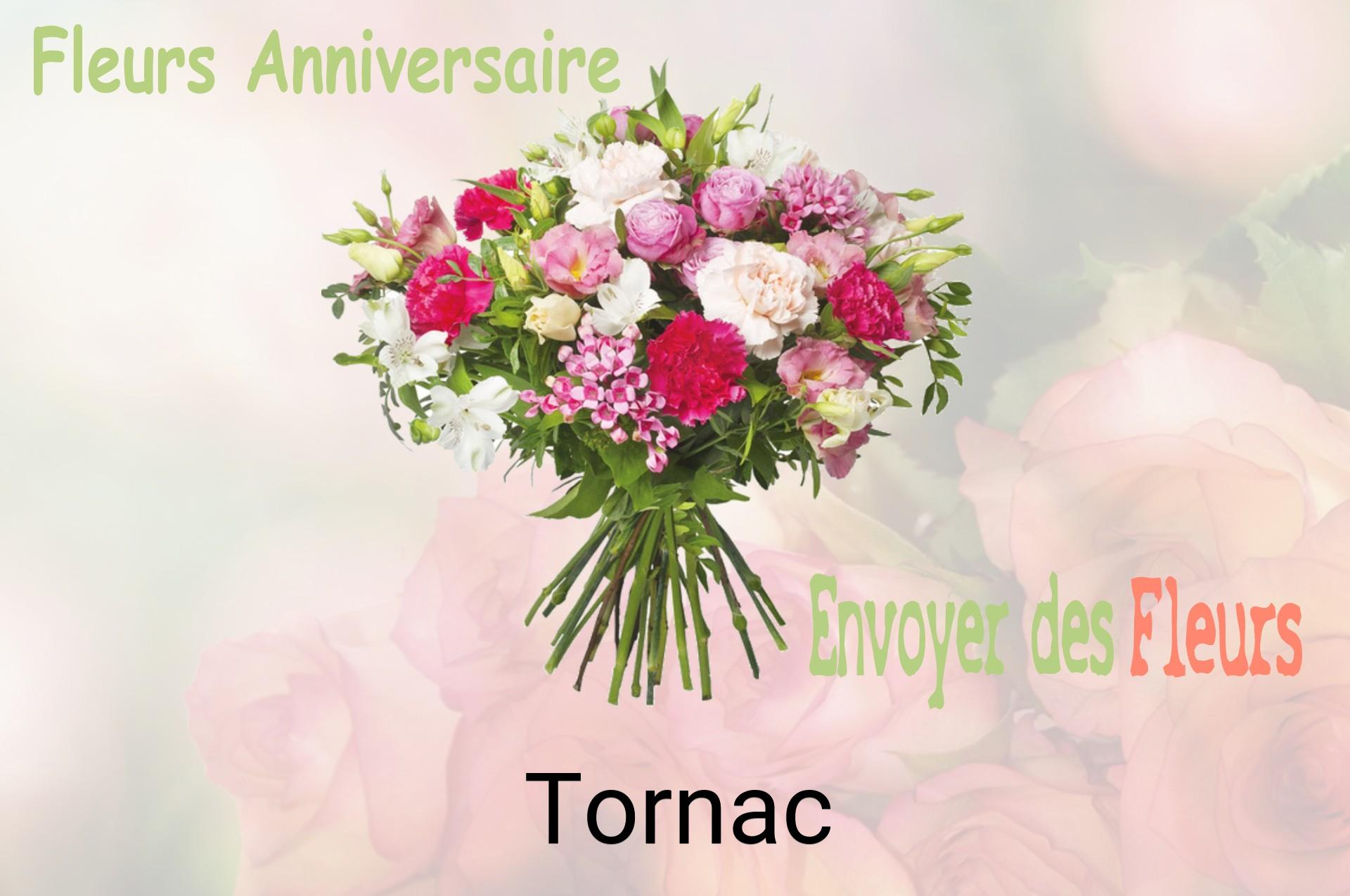 Bouquet de fleurs d’anniversaire livré à Tornac